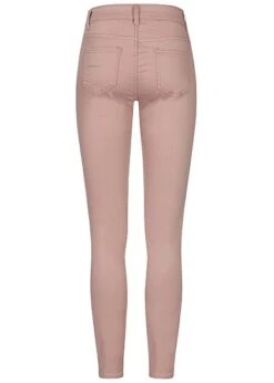 Seventyseven Lifestyle Damen Cut Out Lace Up Skinny Jeans 5-Pocktes Rosa Denim -Onlyy Kleidung Geschaft 19037025 2