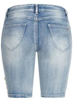 Seventyseven Lifestyle Damen Trachten Capri Shorts 5-Pockets Hell Blau Denim -Onlyy Kleidung Geschaft 19089013 2