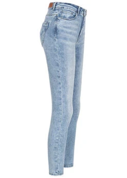 ONLY Damen NOOS High-Waist Ankle Skinny Jeans Hose 5-Pockets Washed Hell Blau Den -Onlyy Kleidung Geschaft 20010129 3