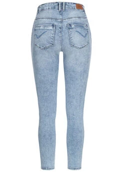ONLY Damen NOOS High-Waist Ankle Skinny Jeans Hose 5-Pockets Washed Hell Blau Den -Onlyy Kleidung Geschaft 20010129 4