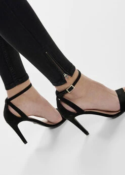 ONLY Damen NOOS Ankle Skinny Jeans Hose 5-Pockets Regular Waist Schwarz Denim -Onlyy Kleidung Geschaft 20020364 3