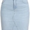 ONLY Damen Jeans Rock 5-Pockets Hell Blau Denim