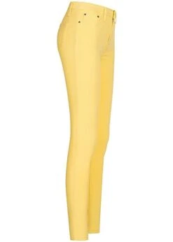 Seventyseven Lifestyle Damen Skinny Jeggings Hose 2 Deko Taschen Vorne Sun Gelb Denim -Onlyy Kleidung Geschaft 20037011 1