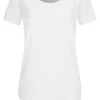 Seventyseven Lifestyle Damen Nappy Yarn T-Shirt Vokuhila Schnee Weiss