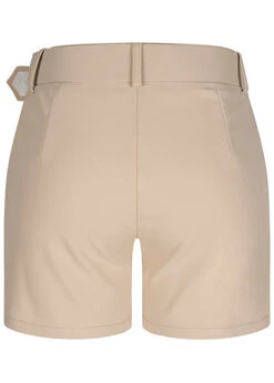 Fresh Lemons Damen High-Waist Shorts Inkl. Breiter Gürtel 2-Pockets Beige -Onlyy Kleidung Geschaft 20055054 2