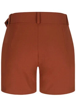 Fresh Lemons Damen High-Waist Shorts Inkl. Breiter Gürtel 2-Pockets Copper Braun -Onlyy Kleidung Geschaft 20055058 2