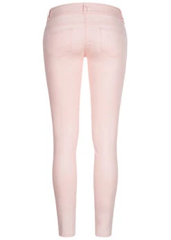 Seventyseven Lifestyle Damen Skinny Jeans Hose 5-Pockets Low Waist Rosa -Onlyy Kleidung Geschaft 20057030 2