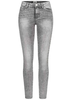 ONLY Damen NOOS Skinny Jeans Hose 5-Pockets Medium Grau Denim