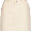 ONLY Damen Mini Paperbag Jeans Rock 2-Pockets High-Waist Ecru Beige