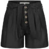 ONLY Damen NOOS High Waist Shorts Inkl. Bindegürtel 2-Pockets Schwarz