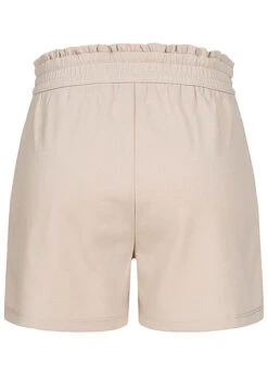 JACQUELINE DE YONG JDY By ONLY Damen NOOS Jersey Shorts Mit Frilldetails 2-Pockets Chateau Gray Beige -Onlyy Kleidung Geschaft 21031215 2