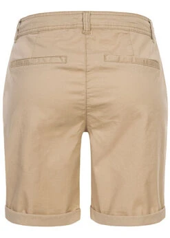 Tom Tailor Damen Bermuda Capri Hose 4-Pockets Tunnelzug Desert Linen Beige -Onlyy Kleidung Geschaft 21042003 2