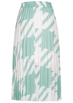 Styleboom Fashion Damen Longform Rock Hahnentritt Muster 2-lagig Weiss Grün 5 Styleboom Fashion Damen Longform Rock Hahnentritt Muster 2-lagig Weiss Grün -Onlyy Kleidung Geschaft 21046598 2