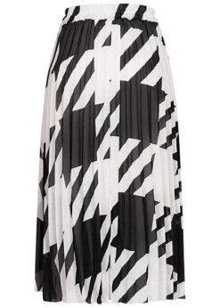 Styleboom Fashion Damen Longform Rock Hahnentritt Muster 2-lagig Weiss Schwarz 5 Styleboom Fashion Damen Longform Rock Hahnentritt Muster 2-lagig Weiss Schwarz -Onlyy Kleidung Geschaft 21046601 2