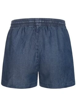 ONLY Damen NOOS Lyocell Denim Shorts Tunnelzug 2-Pockets Dunkel Blau Denim -Onlyy Kleidung Geschaft 21052209 2