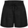 ONLY Damen Strick Shorts Loose Fit Tunnelzug Schwarz