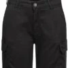 Urban Classics Damen High-Waist Cargo Shorts 6-Pockets Schwarz
