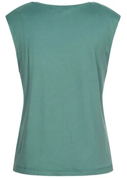 Brave Soul Damen Zweiteiler Set Top Mit Schulterpolster Radler Shorts Sage Grün -Onlyy Kleidung Geschaft 21052484 2