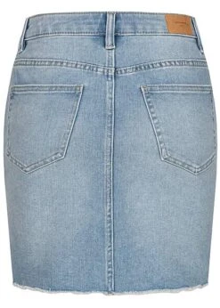 Vero Moda Damen NOOS Mini Jeans Rock Offener Saum 5-Pockets Hell Blau Denim 6 Vero Moda Damen NOOS Mini Jeans Rock Offener Saum 5-Pockets Hell Blau Denim -Onlyy Kleidung Geschaft 21063236 2