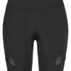 Urban Classics Damen Radler Shorts Mesh Streifen Gummibund Schwarz