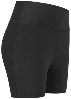 Urban Classics Damen Kurze High-Waist Radler Shorts Gummibund Schwarz -Onlyy Kleidung Geschaft 21073592 1