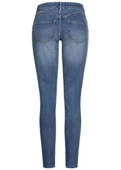 Seventyseven Lifestyle Damen Skinny Jeggings 5-Pockets Denim Blau -Onlyy Kleidung Geschaft 21078252 2