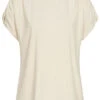 ONLY Damen Modal TENCEL Shirt Mit Raffdetails Whisper Weiss