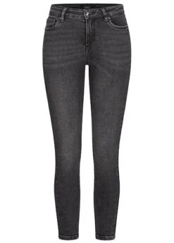ONLY Damen High-Waist Skinny Jeans Hose 5-Pockets Schwarz Denim