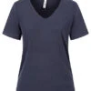 ONLY Damen V-Neck T-Shirt Evening Blau