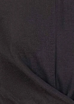 ONLY Damen Cropped Longsleeve Drehdetail Struktur Muster Mit Glitzer Schwarz -Onlyy Kleidung Geschaft 21101216 2