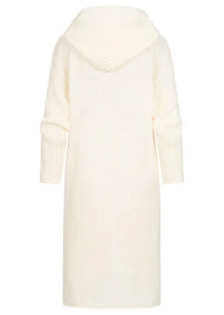 Styleboom Fashion Damen Strickkleid Mit Kapuze Off Weiss -Onlyy Kleidung Geschaft 21106874 2