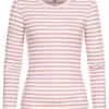 JACQUELINE DE YONG JDY By ONLY Damen Ribbed Longsleeve Pullover Mit Streifen Muster Woodrose