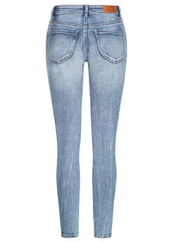 Vero Moda Damen NOOS Skinny Fit Jeans Hose 5-Pockets Low Rise Destroy Detail Med. Blau -Onlyy Kleidung Geschaft 21120499 2