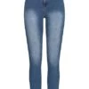 VILA Damen NOOS 7/8 Jeans Hose High-Wasit 5-Pockets Medium Blau Denim