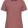 Vero Moda Damen NOOS Basic Lyocell Tencel T-Shirt Rose Braun
