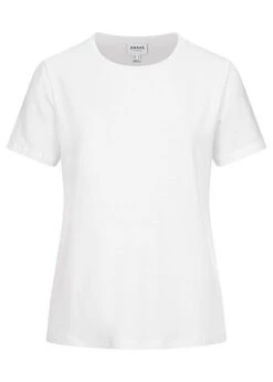 Vero Moda Damen NOOS Basic Lyocell Tencel T-Shirt Bright Weiss