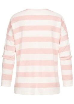 ONLY Damen V-Neck Strick Longsleeve Pullover Mit Streifen Cloud Weiss Rosa 5 ONLY Damen V-Neck Strick Longsleeve Pullover Mit Streifen Cloud Weiss Rosa -Onlyy Kleidung Geschaft 22020051 2