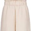 JACQUELINE DE YONG JDY By ONLY Damen Kurze Hose High Waist Shorts Gummibund 2 Pockets Beige