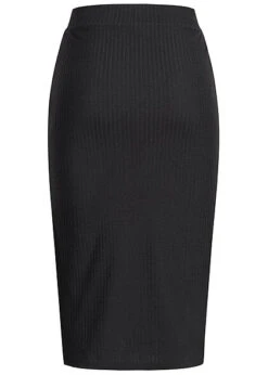 ONLY Damen NOOS Ribbed Midi Bleistiftrock Mit Seitl. Schlitzen Schwarz 5 ONLY Damen NOOS Ribbed Midi Bleistiftrock Mit Seitl. Schlitzen Schwarz -Onlyy Kleidung Geschaft 22030188 2