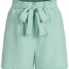 ONLY Damen Paperbag Shorts Kurze Hose Mit Bindegürtel 2 Pockets Türkis