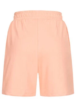 ONLY Damen Sweat Shorts Kurze Hose Mit Gummibund Print Vorne Peach Melba Rosa -Onlyy Kleidung Geschaft 22030209 2