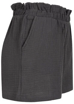 JACQUELINE DE YONG JDY By ONLY Damen Kurze Paperbag Sommershorts Mit 2-Pockets Dunkel Grau -Onlyy Kleidung Geschaft 22030337 1