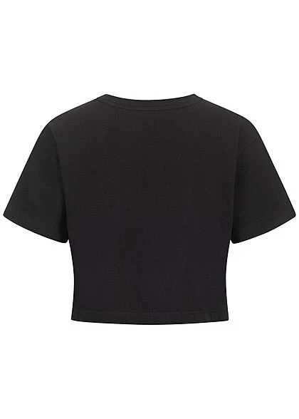 Champion Damen Performance Crop Top T-Shirt Mit Logo Print Schwarz 2 Champion Damen Performance Crop Top T-Shirt Mit Logo Print Schwarz – Bild 2