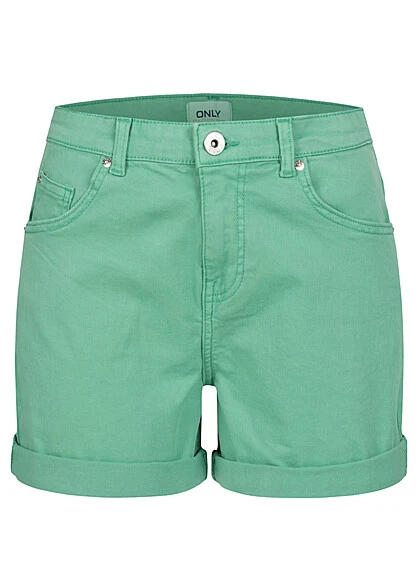 ONLY Damen Jeans Shorts Kurze Hose Mit 5-Pockets Marine Grün 1 ONLY Damen Jeans Shorts Kurze Hose Mit 5-Pockets Marine Grün