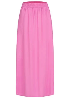 ONLY Damen Longform Rock Mit Gummibund Pink