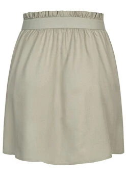 Vero Moda Damen NOOS Mini Paperbag Rock Mit Gummibund Desert Sage Hell Grün -Onlyy Kleidung Geschaft 22040231 2