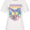 ONLY Damen T-Shirt Mit Eternal Summer Print Cloud Dancer Weiss
