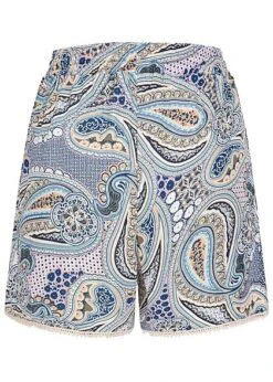 VILA Damen Shorts Mit 2-Pockets Und Bindedetail All Over Print Multicolor -Onlyy Kleidung Geschaft 22040479 2