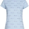 Champion Damen T-Shirt Mit Logo Print Hell Blau