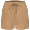 Vero Moda Damen Viskose Sommer Shorts 2-Pockets Unicolor Tigers Eye Braun